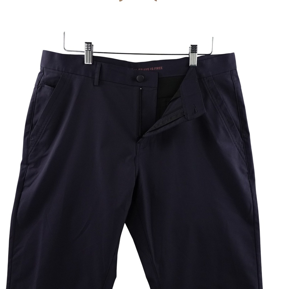 Marcus Pierce‎ Navy Dress Pants Men 35x32 Straight Fit Stretch Renegade